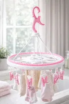 Plastic Foldable/Portable Clip Hanger/Baby Cloth Hangers Assorted Any 1 Colour