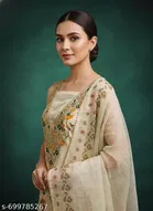 Bandhani Printed Jaipuri Designs Embroidered Top Bottom Duppata for Women 