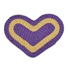 Polypropylene PP Doormat, Purple, Pack of 2 