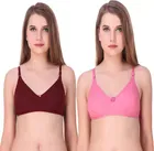 Cotton Blend Non Padded Bra for Women 