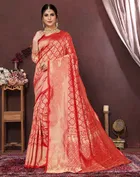 Banarasi Silk Zari Woven Saree for Women 