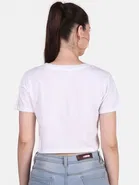 Cotton Blend Printed Top for Women 