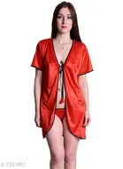 Satin Nightdress Set for Women 
