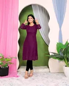 Net Kurti for Women,  Purple  