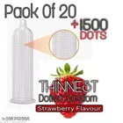 Xebok Strawberry Flavoured Full Dotted Condoms 