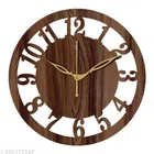 Wooden Wall Clock (Brown)