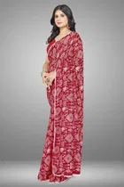 Georgette Printed Saree for Women 