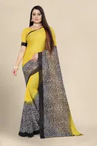 Georgette Printed Saree for Women 