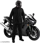 Plastic Raincoat for Men (Black, Free Size)