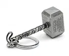 Metal Hammer Of Thor Keychain for House Home Keys, Car Keys, Bike Keys, Silver