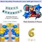 Paw Petrol Theme 6th Birthday Balloon Decoration Kit For Kids, Multicolor, Pack Of 47