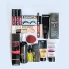 Combo of Fixer, Beauty Blenders, BB Cream,  Liquid Shimmer Illuminator, Concealer, Compact Powder, Eye Lashes, 3 Pcs Lipsticks & Mascara for Women 