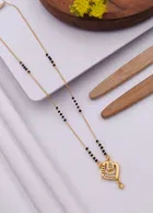 Alloy Gold Plated Mangalsutra for Women, Gold
