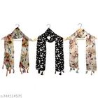Stylish Ladies Scarves for Women, Pack of 3