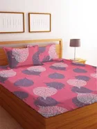 Polycotton 88x88 Inch Bedsheet with 2 Pillow Cover 