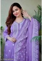 Floral A-line Kurta Set for Women 