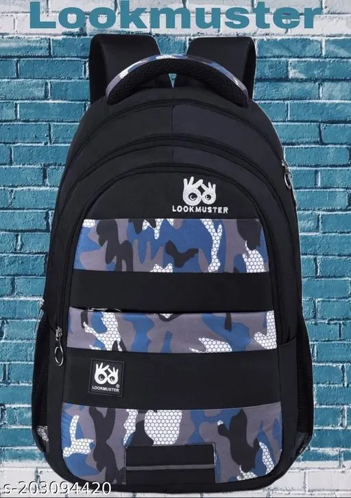 Rubber Backpack for Men & Women, Black