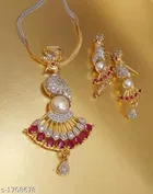 Alloy Necklace with Earrings for Women 