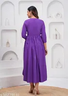 Rayon Kurti for Women, Purple 