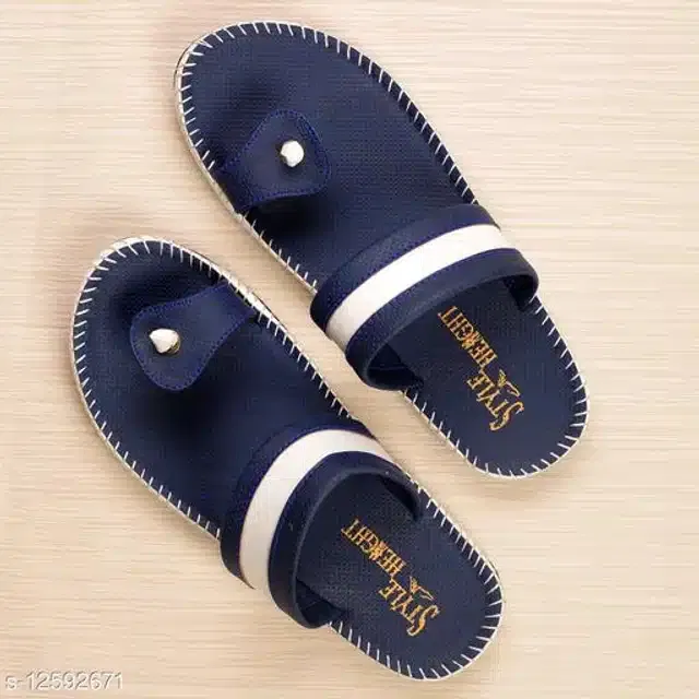 Flip Flops for Men (Blue, 6)