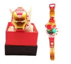 Synthetic Rakhi with Light Watch for Kids 