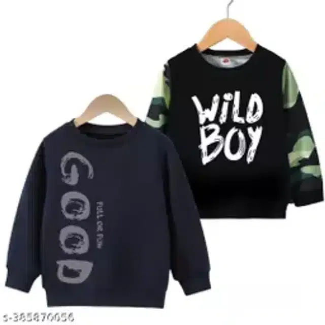 Full Sleeves T-Shirt for Kids (Pack of 2) (Multicolor, 2-3 Years)