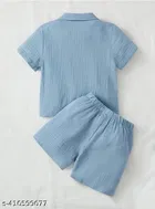 Cotton Spandex Shirt and Short Set for Boys 