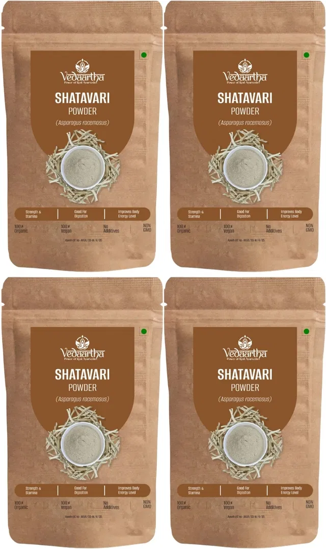 Vedaartha Shatavari Powder, Pack of 4 (50 g)