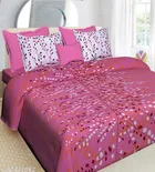Cotton Double Bedsheet with 2 Pillow Cover 