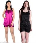 Satin Nightdress Set for Women 