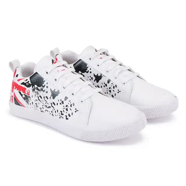 Bersache Lightweight Casual Shoes for Men (White, 9)