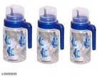 Plastic Oil Dispenser Bottle (Blue, 1000 ml) (Pack of 3)