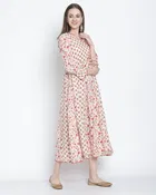 A-Line Cotton Cambric Printed Kurti for Women 