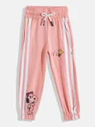 Cotton Striped Trackpants for Girls 