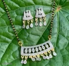 Alloy Mangalsutra with Earrings for Women 