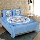Cotton Queen Bedsheet with 2 Pillow Cover 