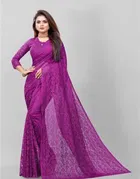 Net Floral Saree for Women 