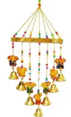 KC Arts Small Ganesha Windchime 27 inches Pack of 1