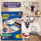 Vacuum Bags for Travel, Space Saver Bags, Compression Storage Bags, Ziplock Bag with Hand Pump 