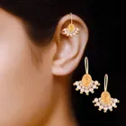 Brass Pearl Ear Cuffs for Women 