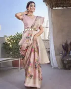 Art Silk Printed Saree for Women 