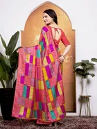 Georgette Printed Saree for Women 