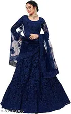 Cotton Blend Lehenga Choli for Women 
