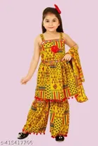 Bohemian Lace Cotton Kurta Sets for Girls 