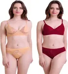 Cotton Blend Lingerie Set for Women 