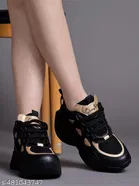 Solid Mesh Sneakers for Women 