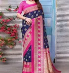Art Silk Printed Saree for Women 