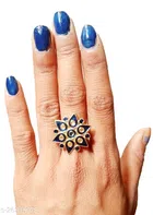 Brass Ring for Women (Multicolor)