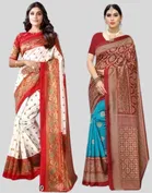 Art Silk Printed Sarees for Women 