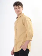 100% Cotton Full Sleeves Solid Shirt for Men 